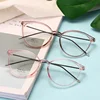 Square Finished Myopia Glasses Round Women Men Metal Thin Legs Short Sight Spectacles Prescription -0.5 -1.0 -1.5 -2.0 To -9.0 6