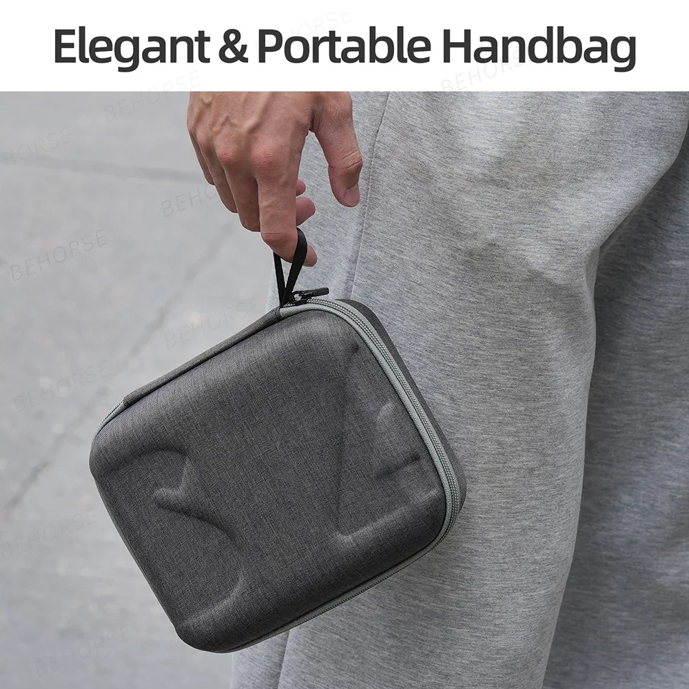Sac de rangement rigide ouvert avec DJI RC Pro installé, prêt à être transporté en toute sécurité