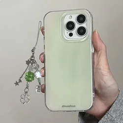 Custodia per telefono di lusso verde IMD minimalista e sleek