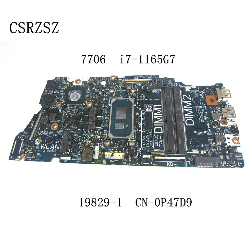 Cn-0P47D9 0 D47D9 D47D9 19829-1 Per La Scheda Madre Del Notebook Dell Inspiron 7706 Testata Al I7-1165G7
