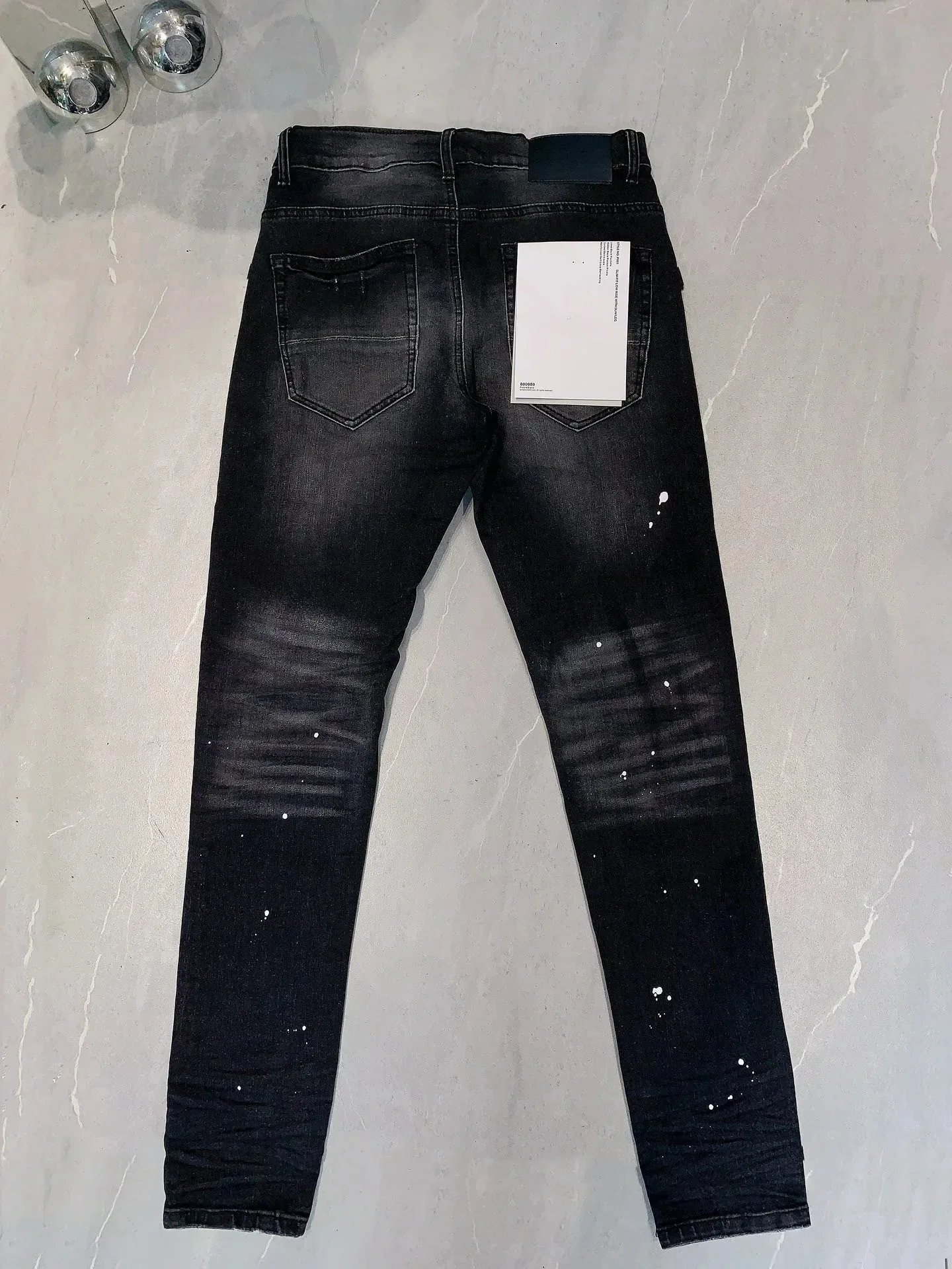 

Новинка 2024, модные высококачественные фиолетовые брендовые джинсы Roca, узкие джинсовые брюки в стиле high Street с глубоким вырезом
