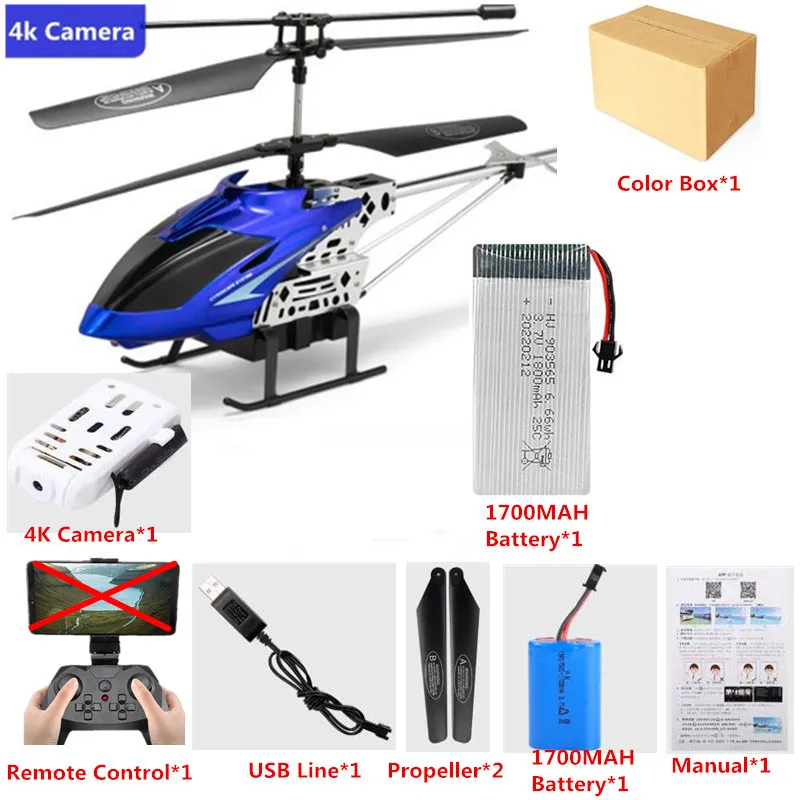 rc helicopter big size 50CM 4K HD Camera WIFI FPV RC Helicopter For Kids 3.5CH Alloy Height Setting Remote Control Helicopter Aircraft Adult Boy Toy cute RC Helicopters RC Helicopters