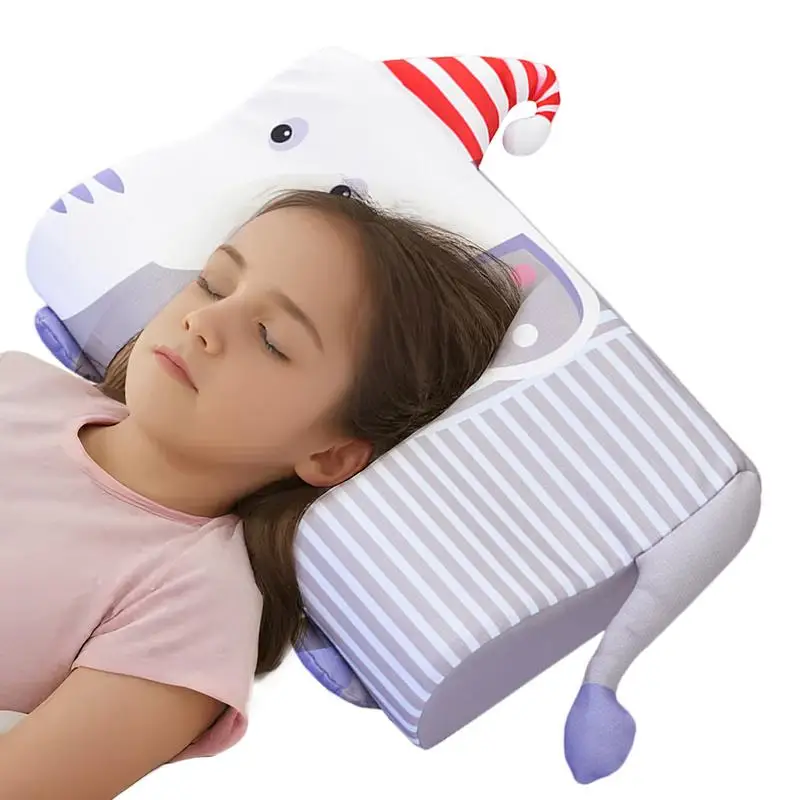 Toddler Pillow Kid Pillow for Small Travel Bed Ergonomic Bed Pillow Skin-Friendly Travel Cushion for Kids Girls 2