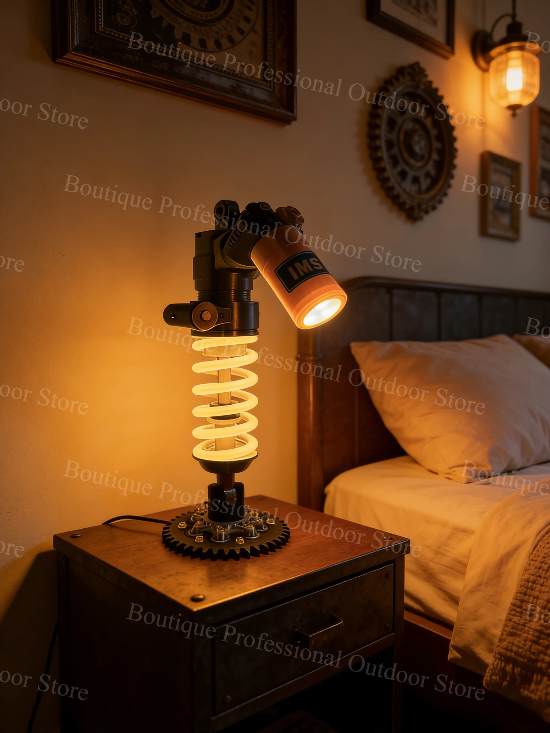 For OHLINS Suspension Lamp DIY Motorcycle Style Ambient Light Gaming Room Setup Decor Creative Gift For Male Gamers Bike Lovers