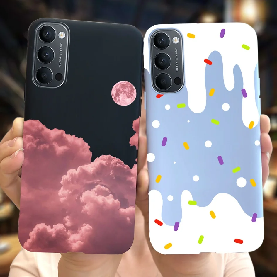 Per Oppo Reno 4 Pro Custodia Cph2109 Cover In Silicone Luxury Landscape Funda Soft Coque Per Oppo Reno4 Pro Reno 4 5G Paraurti Antiurto