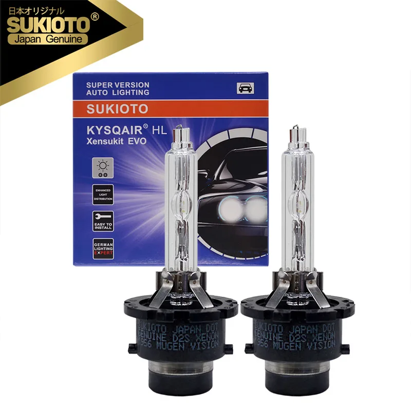 

2PCS SUKIOTO GENUINE JAPAN Upgraded OEM 66440 42402 P32d-5 D4S 6000K Xenon HID Headlight Bulbs D2S 8000K D2R D4R HID Bulb Lamps