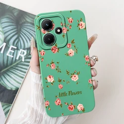 Stylish Painted Soft Silicone Protective Back Cover Case for Infinix Hot 30i (Green 1979)