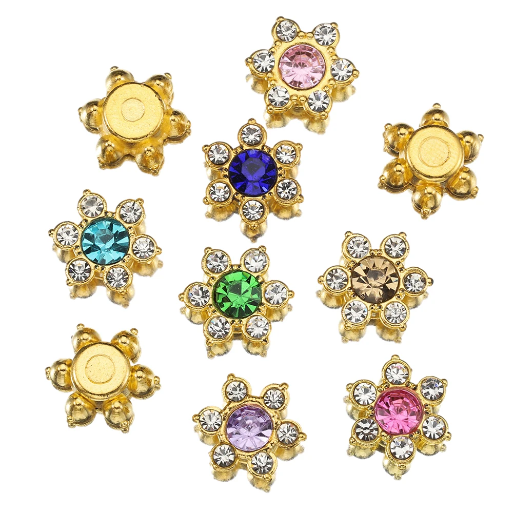Golden Flower Shape Hanging Cap Pack Of 20