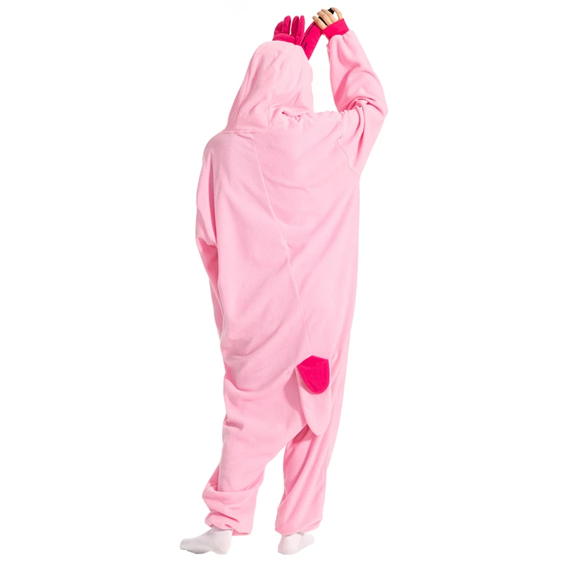 Kigurumi Onesie Animal Pajamas For Adult Women Men Cute Flamingo Pyjamas Homewear Halloween Cosplay Party Costume