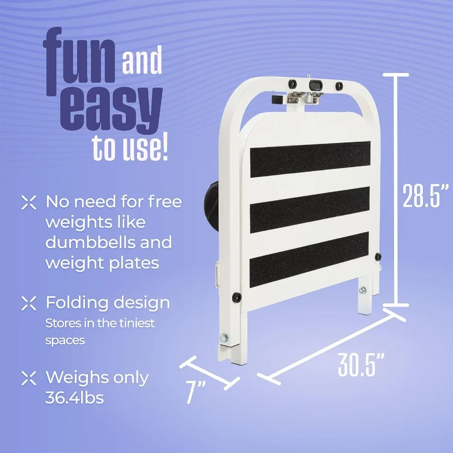 Hip Thrust Machine for High Resistance Glute Training - Home Gym Workout - Comes with 45, 90, and 135 Lbs of Resistance