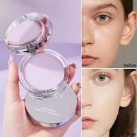 1PC Violet Cream To Powder Skin-friendly Skin Natural Face Long Lasting Oil-controlling Contouring Powder Cosmetics 2