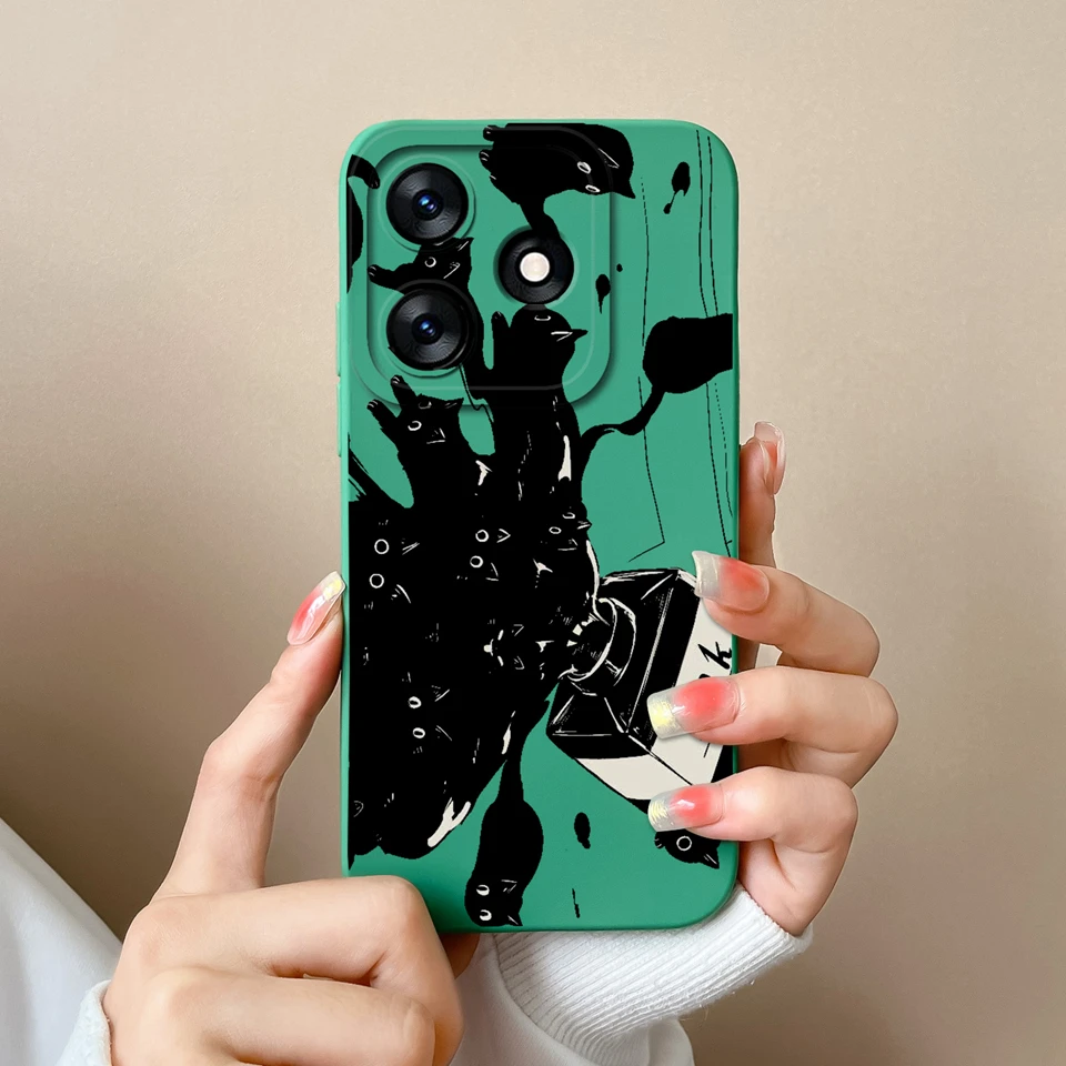 Cute Rabbit Panda Liquid Protective Anti-Fall Phone Case Shell
