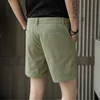2022 Summer High Quality Men Suit Shorts Fashion Simple All Match Casual Straight Short Pant Male Social Business Casual Pants 5