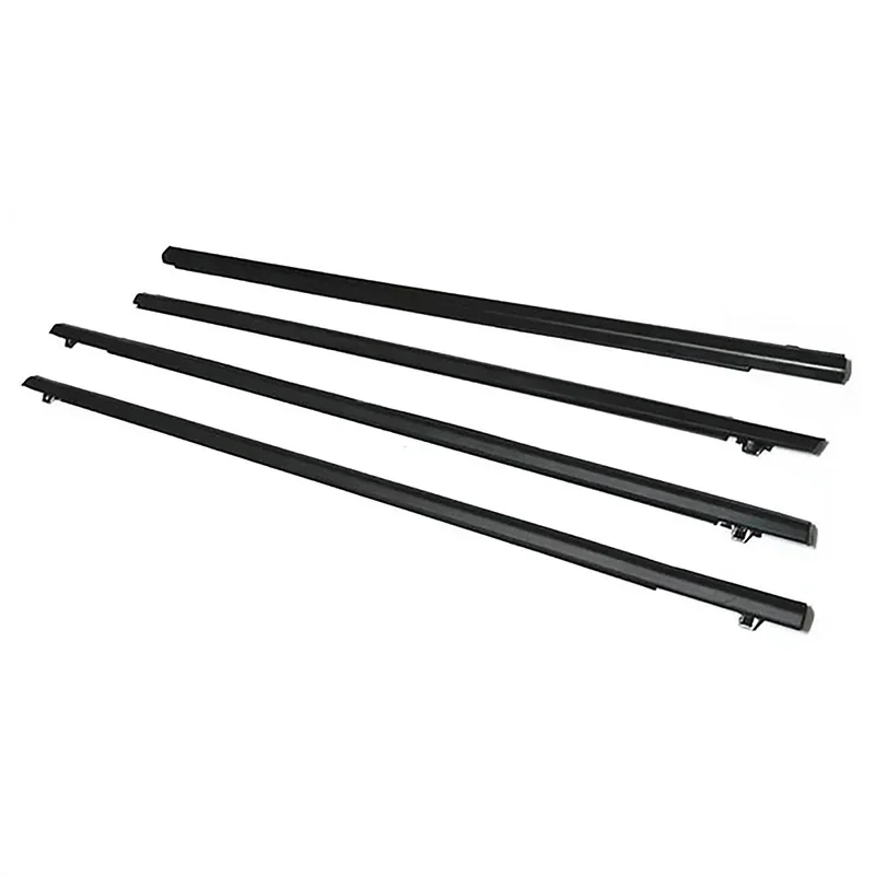 Car Door Window Glass Rubber Weatherstrips 4Pcs Waterproof Sealing Strip Fit For Honda Fit 2009-2014 Replacement Car Accessories