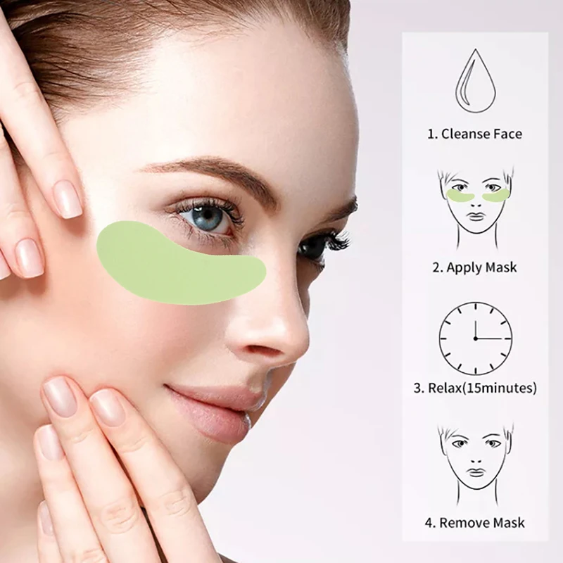 1 Pair Reusable Eye Mask Patch Silicone Pads Essential Eye Cream Patch Facial Lifting Eye Wrinkle Removal Patch Eye Skin Care 2