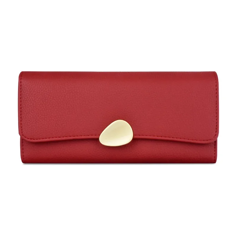 Woman Leather Purse Simple Long Wallet Ladies Green Thin Wallet Women Clutch Phone Bag Luxury Credit Card Holder Wallet Carteras