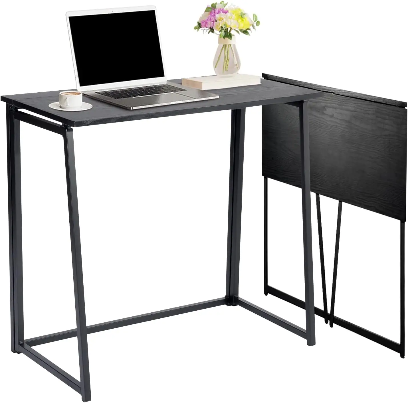 Office Desk, Space Saving Computer Table Compact Writing Workstation Study Desk for Home Office, Small Space 2