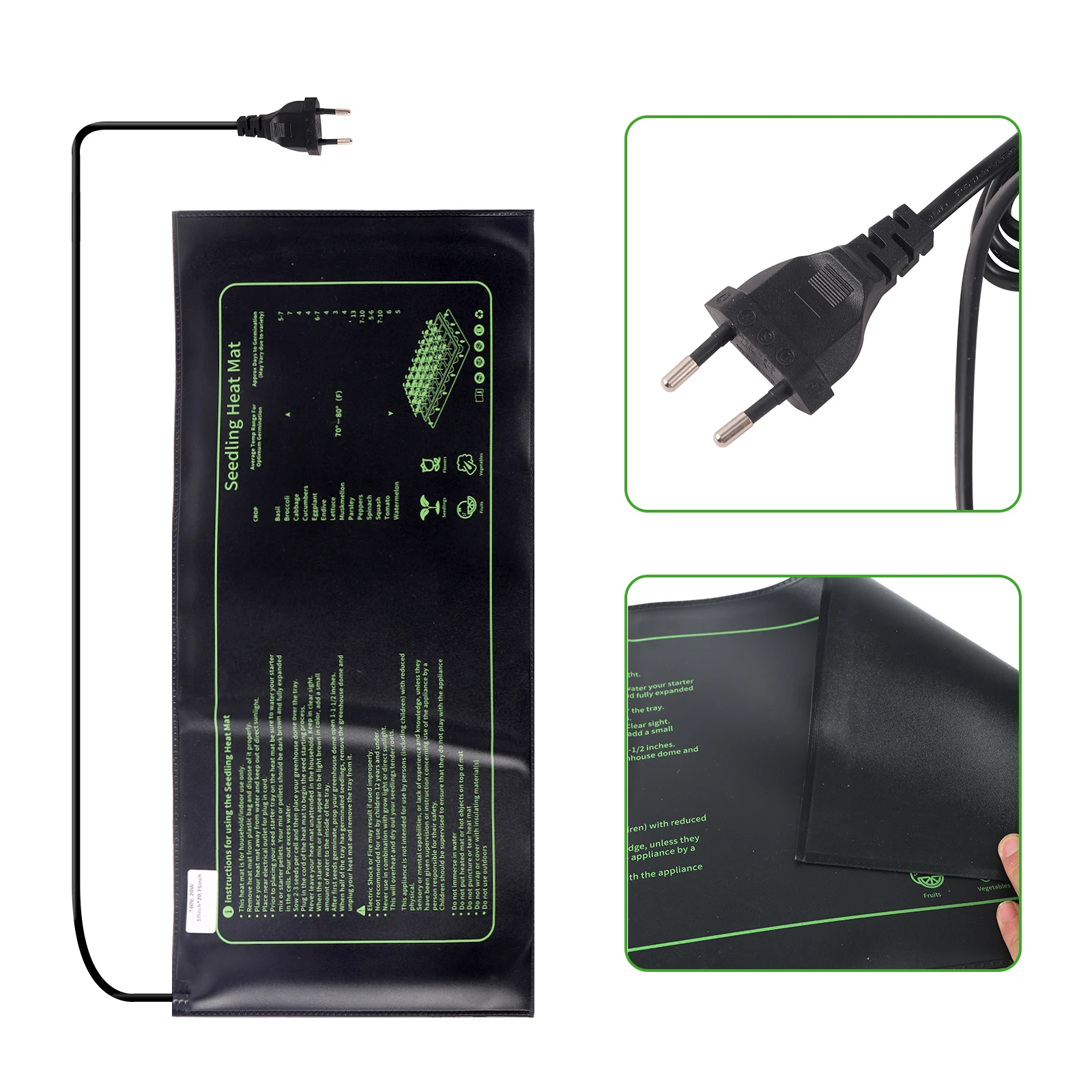 Garden Seedling Heating Pad 230V 20W Plants Heating Pad Pot Bonsai Fish Tank Keep Warming Seed Starting Germination Tool seedling heat mat