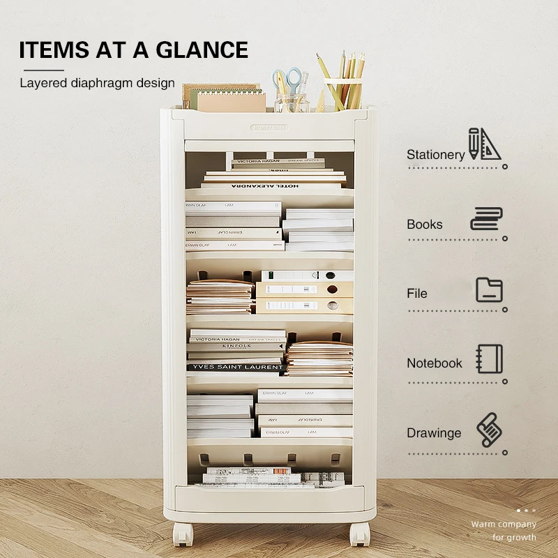 Household Holder Removable Desk Bookcase Floor To Floor Student Book Bag Hanging Reading Rack Book Organizing Storage Shelf