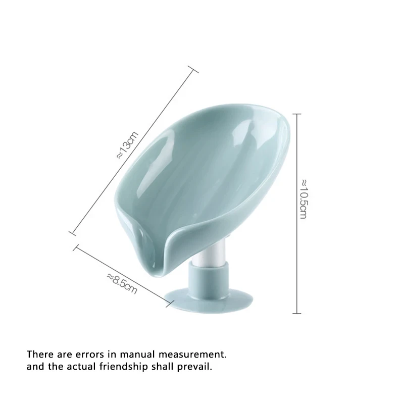 Leaf Shape Soap Holder Storage Box 1PC for Bathroom Kitchen