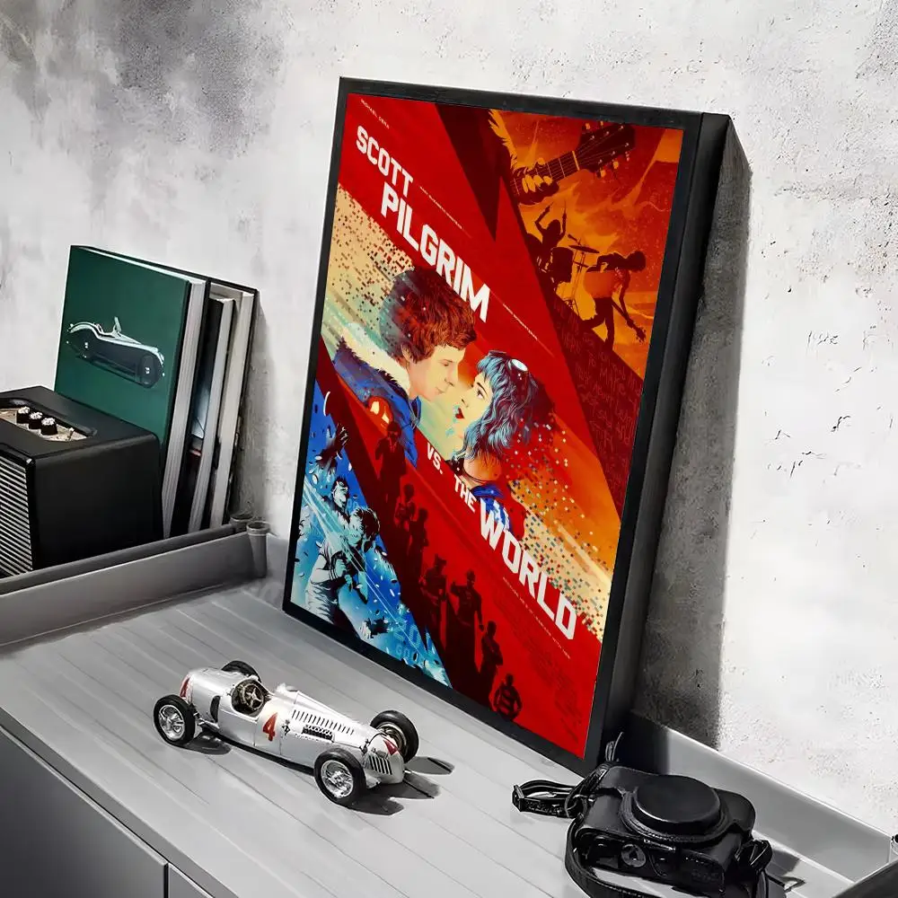 S-Scott Pilgrim vs the World Poster-Aufkleber, HD-wasserfeste Malerei, Wandkunst für Schlafzimmer, Wohnzimmer, Heimdekoration, Dekoration, Geschenk – Detail 8