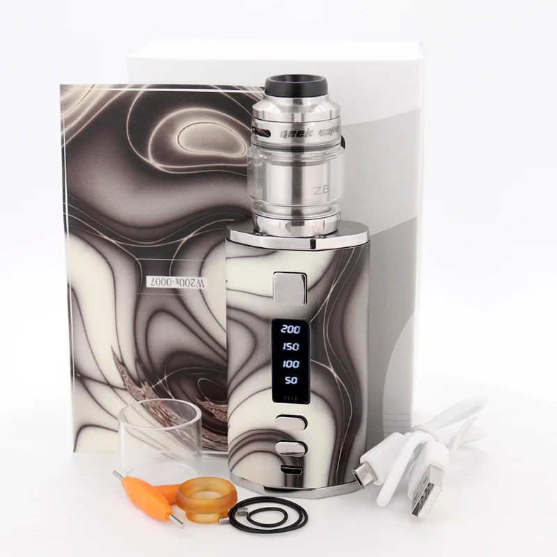 S05d56461e9cb4bc4802ea4ff408a65edF-Ecig vape 200w box mod starterkits 4400mah batterij digitaal / oled-scherm met zeus x mesh rta tank en sigaretten vaper rooktift Ecig vape 200w box mod starter kits 4400mah batterie digital/oled bildschirm mit zeus x mesh rta tank e zigaretten vaper rauchs tift_S05d56461e9cb4bc4802ea4ff408a65edF