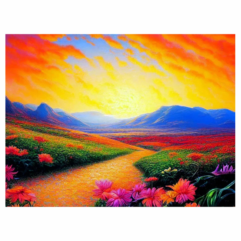 

5d Diamond Painting Flower Valley DIY Mosaic Full Square/Round Diamond Cross Embroidery Home Decoration