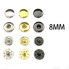 100-500Set Wholesale 8mm Mini Metal Press Studs Sew Button Snap Fasteners Make Doll DIY Bag Shoes Garment Clothes Leather Supply 1