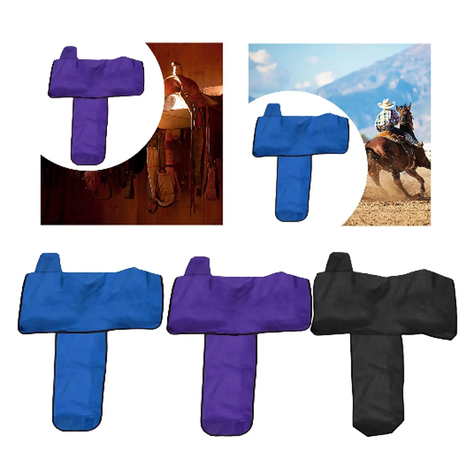 Horse Saddle Cover Protective Sleeve Wrap Oxford Cloth Portable Saddle Carrier