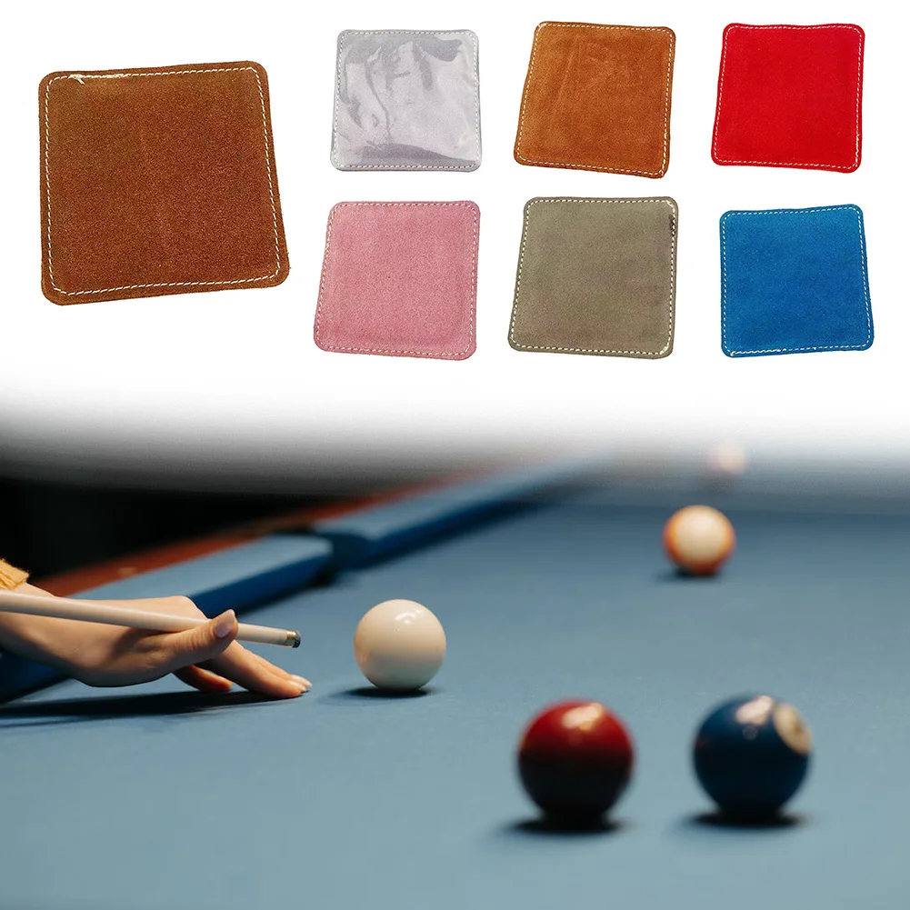 

1pc Pool Cue Polishing Towel Shaft Burnisher Wipe Towel Wear-resistant Billiard Cue Cleaner Leather Soft Cue Cleaner Accessories