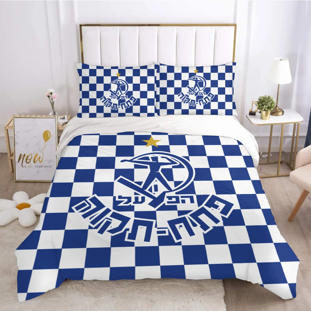 3D Printed Hapoel Petah Tikva Bedding Set Duvet Cover Bedroom Comforter Single Twin King ​Size Quilt Cover Home Textile 2/3PCS 4