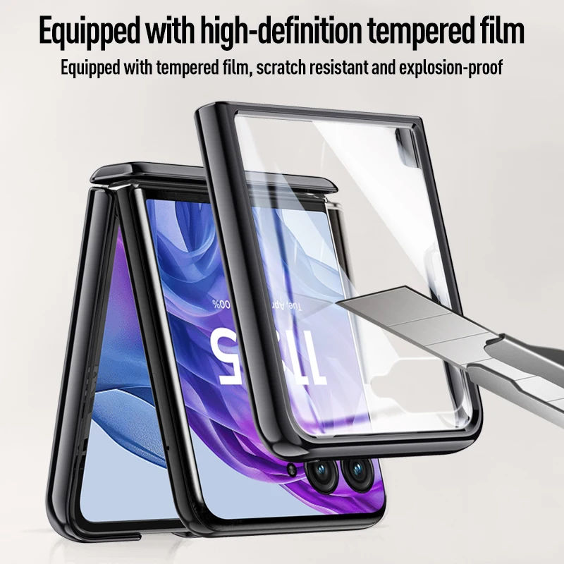 Ultra Plated 360° Protective Anti-Drop Phone Case with Tempered Front Film