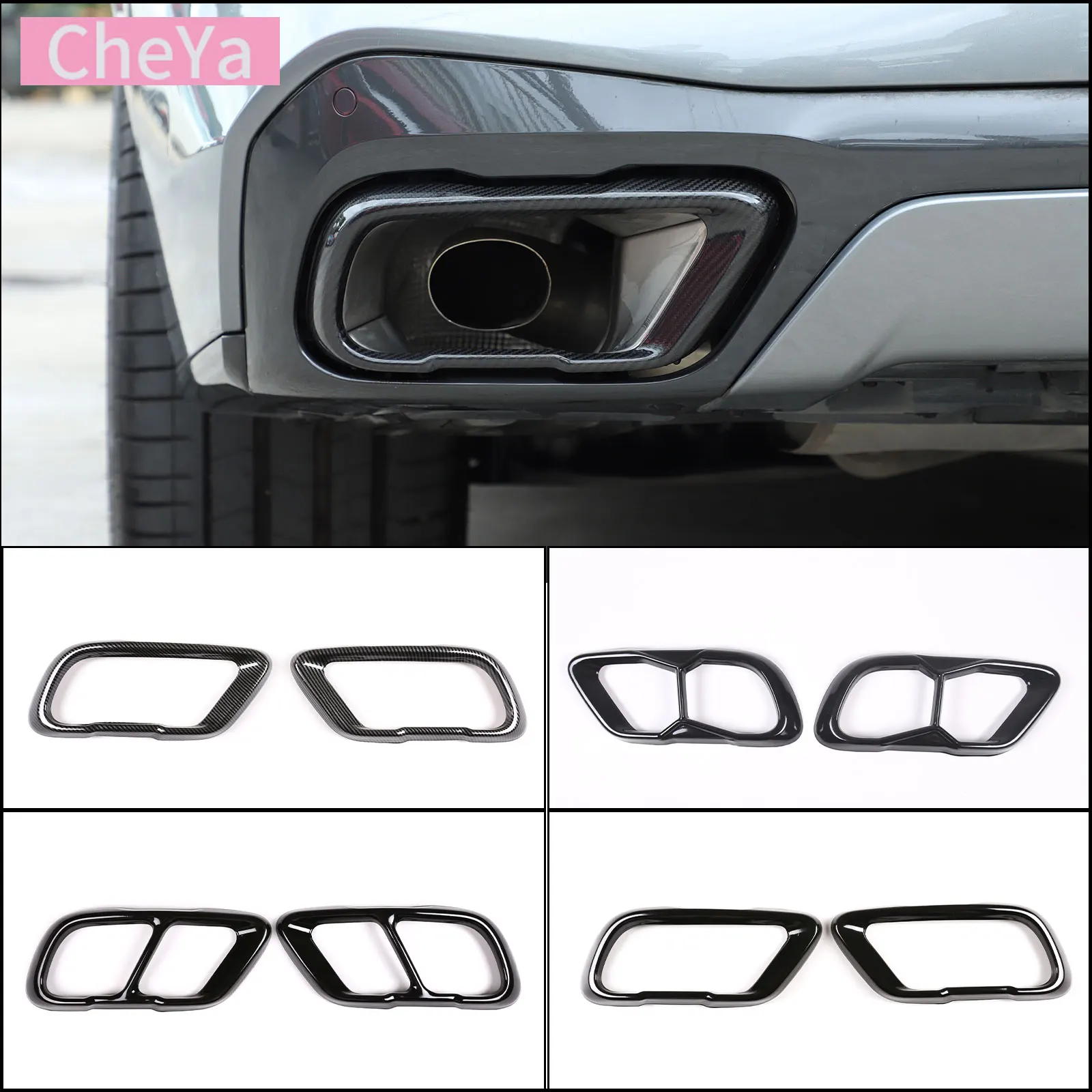 Copritubi Di Scarico Per Auto Mercedes CLA, SLK, SL - 2 Pezzi In Acciaio Inox, Decorazione Coda