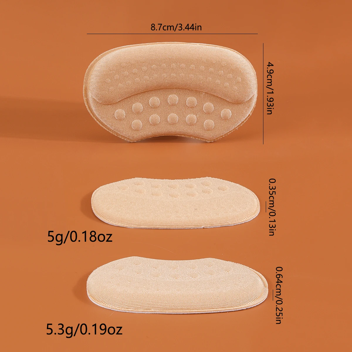 Heel Protector 1 pair For Too Large Shoes Prevents Heel Abrasion Slipping Fillers Pads Against Blistering