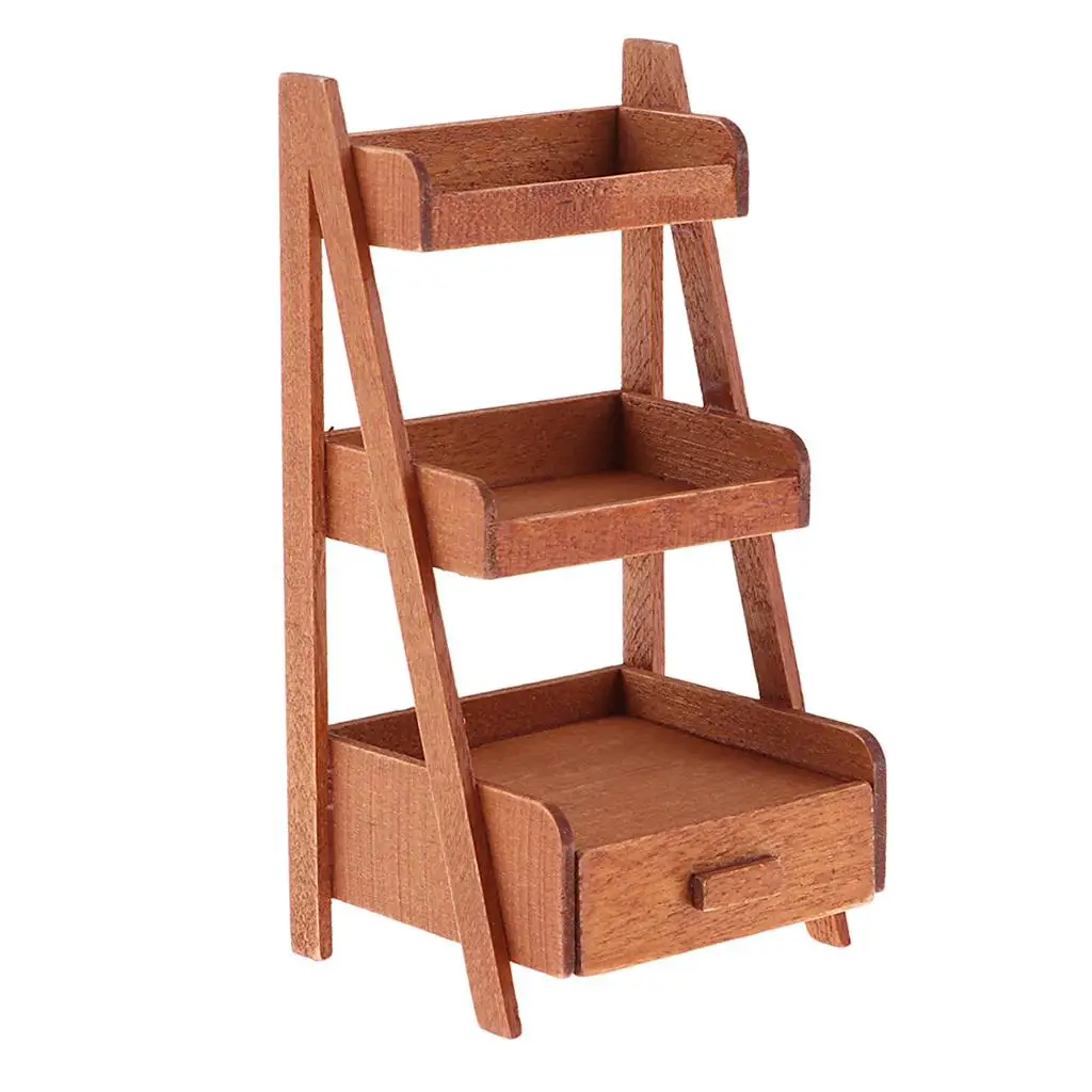 

Retro Stand Snack Racks Shelf 1/12 Dolls House Miniature Decor