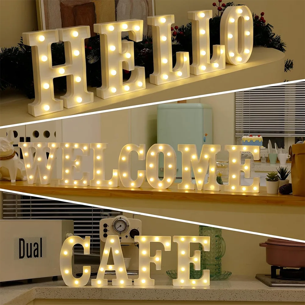LED Letter Night Light 3