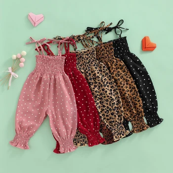 Girls Heart Leopard Jumpsuit 1
