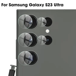 Premium 4 - Pack Lens and Screen Protector Film with Camera Protection Cover - 4Set (For Galaxy S23 Ultra)