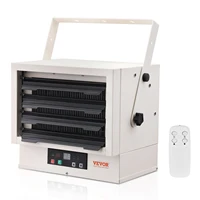 VEVOR Electric Garage Heater, 5/7.5/10KW Digital Fan-Forced Wall/Ceiling Mount Shop Heater, w/Remote Control Overheat Protection 1