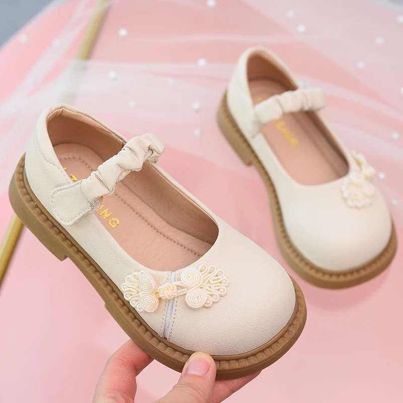 Girls' Small Leather Shoes, Kidsren's Princess Shoes, Spring & Fall , Shallow Mouth Kidsren's Girls' Soft-Soled Genuine Leather Shoes