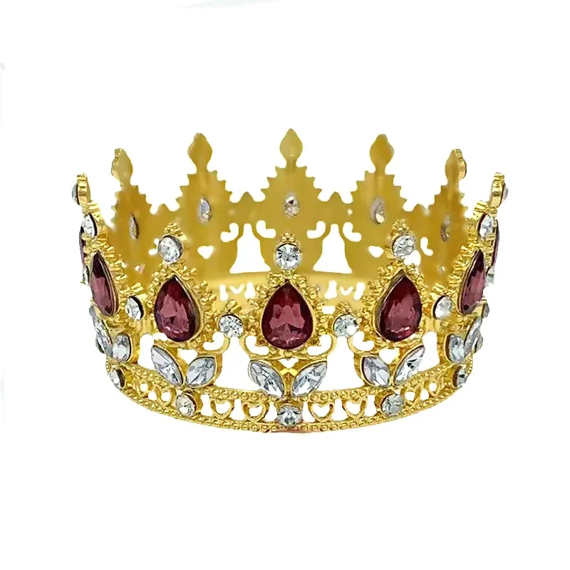 Baroque Crystal Tiaras Crowns Rhinestone Prom Diadem Headband Crown Bridal Wedding Hair Accessories Jewelry Crown Tiara Gift
