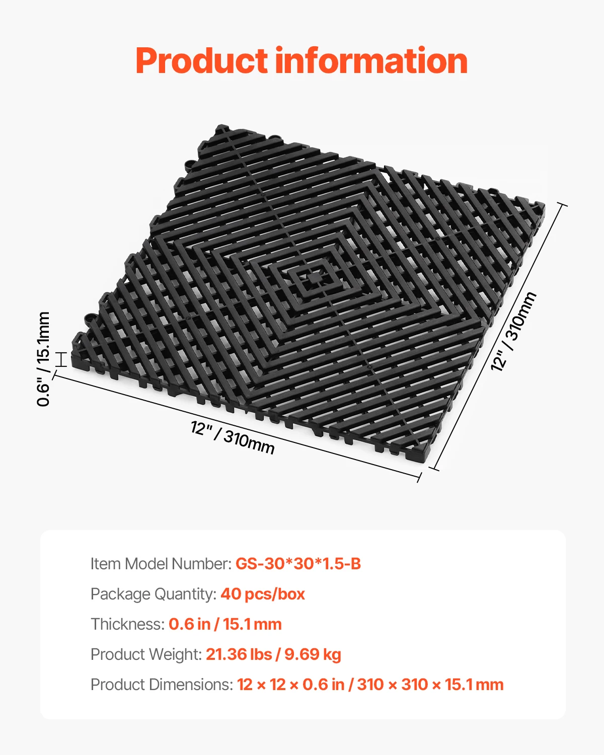 Interlocking Non-Slip Drainage Mats 6
