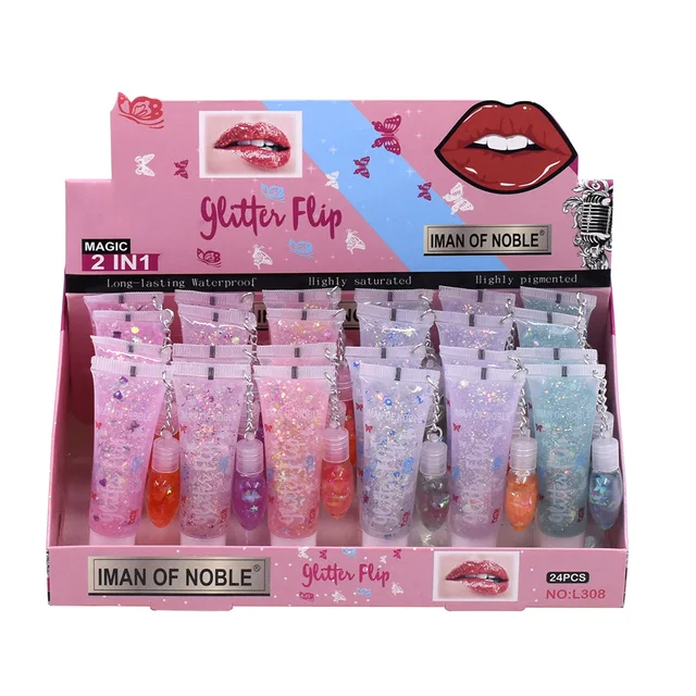 Kit Pour Les Lèvres Pailleté Kawaii Kisses, Maquillage Kawaii, Kit Brillant  Pour Les Lèvres Pailleté 4 Couleurs, Avec Apprêt Pour Les Lèvres Et Pinceau  (A) : : Beauté et Parfum