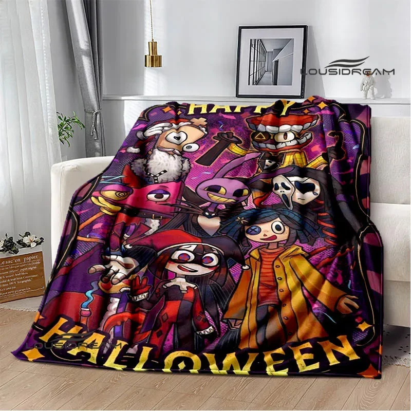 THE AMAZING DIGITAL CIRCUS Cartoon blanket Warm Flannel blankets Soft Cozy Blanket Sofa Travel Blanket bed linings Birthday Gift 5