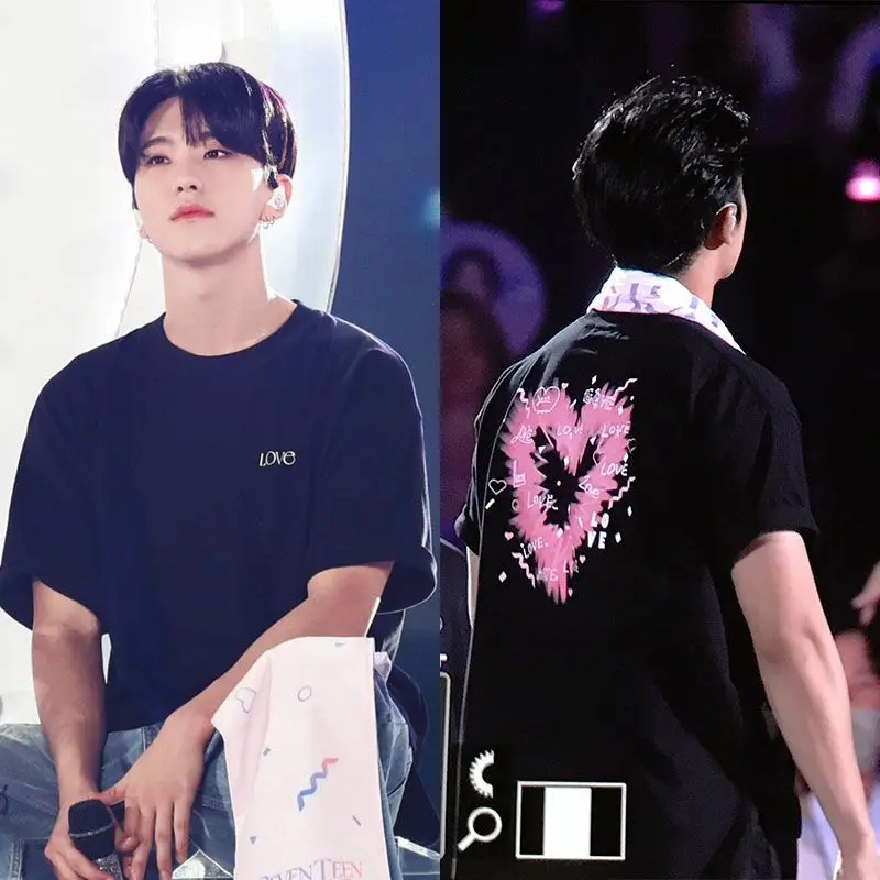 Kpop 17 Japan FM Love Tour Vocal Concert Same Tshirt Love O