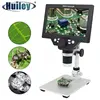 1200X Microscope Digital Portable 7" LCD Video Microscope 12MP for Soldering Electronic PCB Inspection Continuous Zoom 1