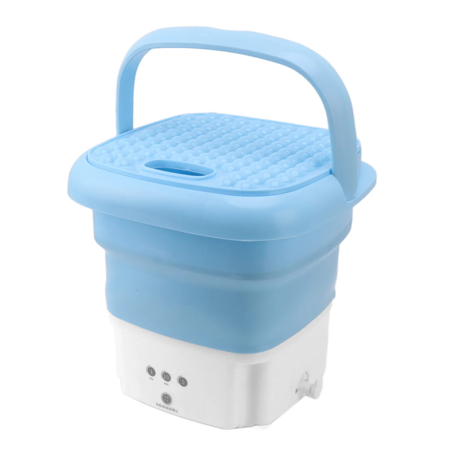 Portable Mini Washing Machine Folding Underwear Socks Washer for Homes Travel Camping 100‑240V 4