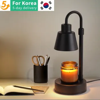 전기 양초 가열 램프, 레트로 양초 멜트 워머 라이트 디밍 스위치, 녹는 왁스 야간 조명, 로맨틱 테이블 램프 장식
