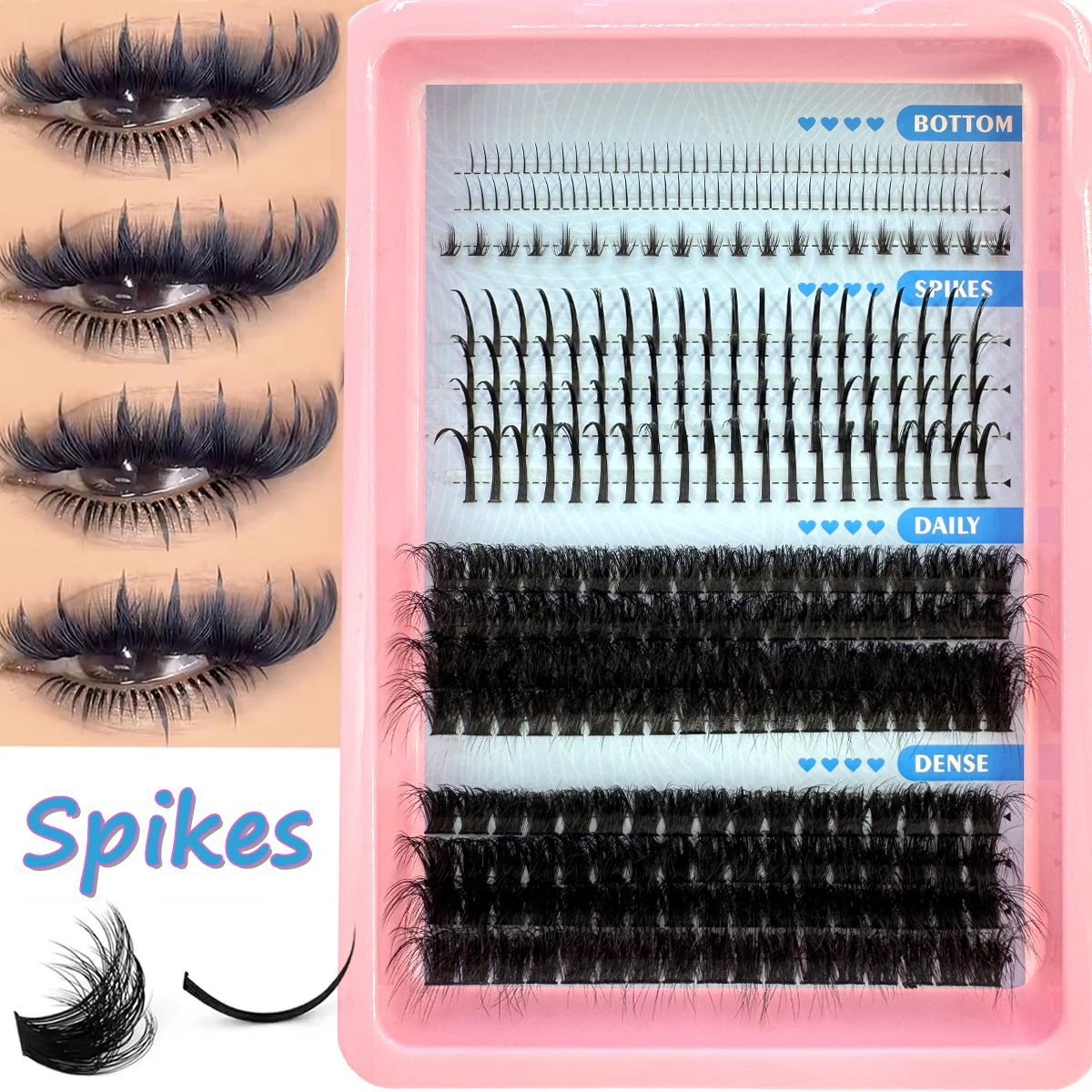 15Rows False Eyelashes Clusters for Stunning Looks