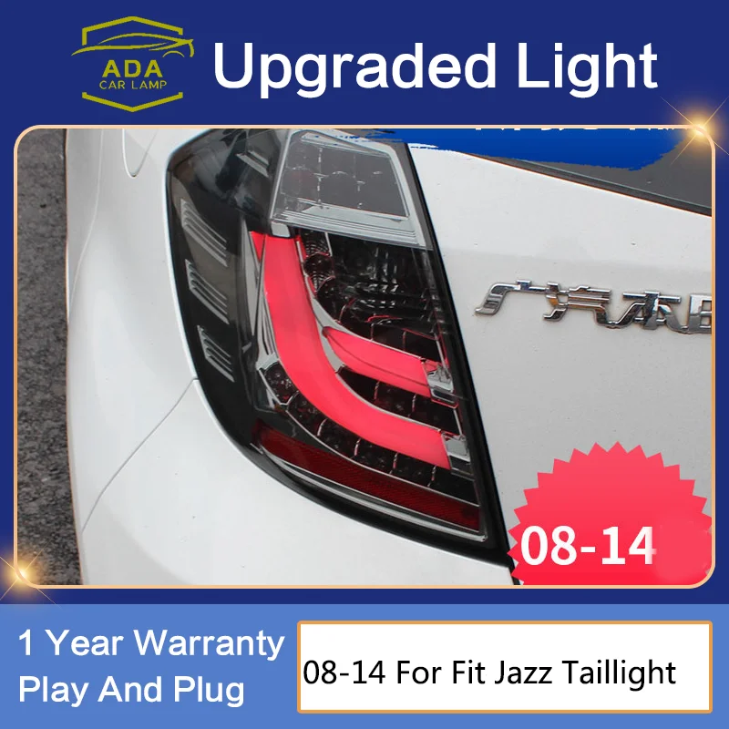 Auto LightsFor Fit Jazz Taillights LED Rear Tail Lamp 20082014 Fit